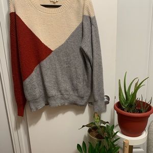 Colorblock Sweater, Medium/Large